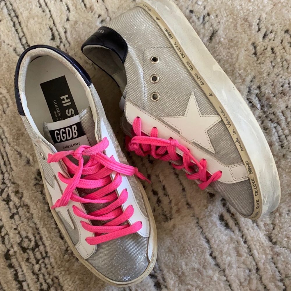 Like new Golden Goose Hi Star Sneakers